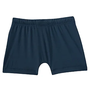 Shorts praia estampa lisa elastano liso kids tip top Preto