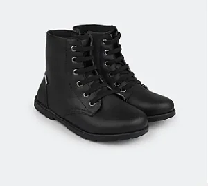 Bota Coturno Infantil Rubi Preto Pampili