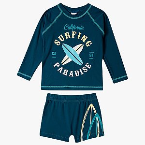 Conjunto De Praia Infantil Com Proteção Solar Tip Top Surf