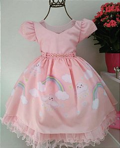 Vestido Chuva De Benção - Chuva De Amor Infantil Luxo