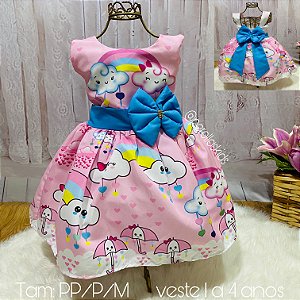 vestido chuva de amor luxo