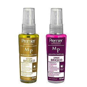 Kit Perfume Capilar Spray Bifásico 60ml Magic Parfum e Million Parfum