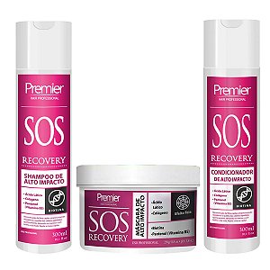 Kit Home Care SOS Recovery Reconstrução Capilar de Alto Impacto 3 Passos