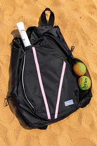 Mochila de Beach Tennis Pro Smash-Grafite com Rosa
