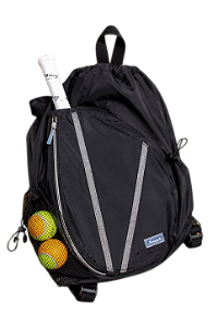 Mochila de Beach Tennis Pro Smash-Preto com Grafite