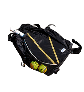 Mochila de Beach Tennis Pro Smash- Preta Com Dourado
