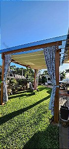 Tela de Sombreamento 4x3m (3x4m) com Kit de Instalação - Retangular - Sombralux