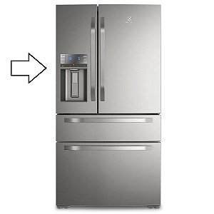 Porta do Refrigerador direita Inox Electrolux DM90X A05354540 A05354510 Original [1,0,0]