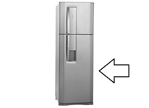 Porta do refrigerador Inox Electrolux DW42X A99342002 70201137 Original [1,0,0]