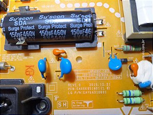 Placa fonte Original  tv LG 49lh5700 49lf5900 49lj5500 49lj5550 EAX66851401 (1.8)
