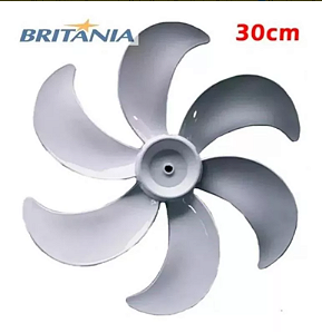Hélice Ventilador Britânia B30 Turbo 30cm 6 Pás Cinza