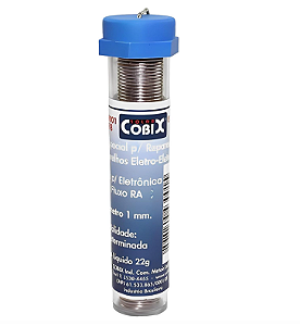 Solda Cobix Tubinho 1.0mm 63x37 22 Gramas