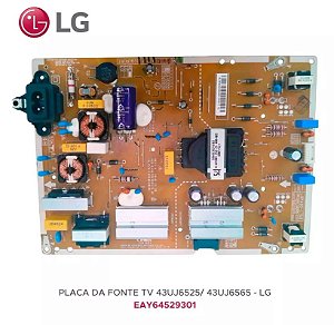 Placa Fonte Tv LG 43uj6525 43uj6565 Eax67267601 Eay64529301