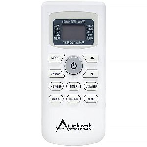 CControle para Ar Condicionado Audisat AC-12PY/AC-12BR/AC-12BR-Inv - Branco