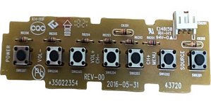 Placa Botoes Comando Tv Semp Tcl 49k1us Original