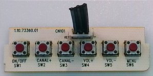 Placa Teclado Funções  Tv Cce C320 Mod 1.10.73360.01