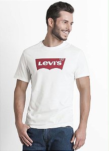 Camiseta Basica Levis Masculina Branca - Marathon Artigos Esportivos