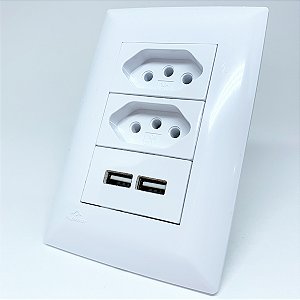 TOMADA USB PAREDE MASTER 19