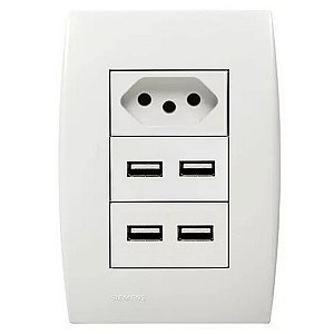 TOMADA USB PAREDE MASTER 21