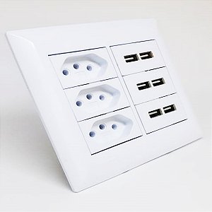TOMADA USB PAREDE MASTER 100