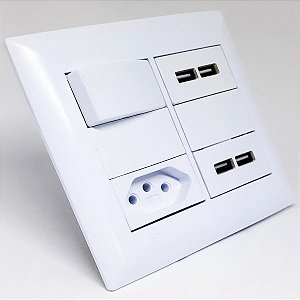 TOMADA USB PAREDE MASTER 80