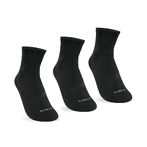 MEIA FEMININA SOQUETE KIT 3 PARES