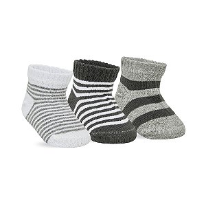 MEIA RECÉM NASCIDO - KIT 3 PARES