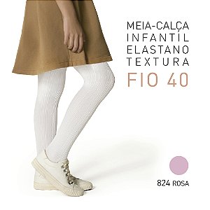 MEIA CALCA INFANTIL COM TEXTURA