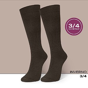 MEIA FEMININA 3/4 INVERNO