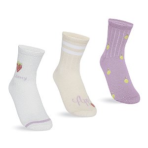 MEIA SOQUETE - KIT 3 PARES