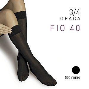 MEIA 3/4 OPACA - FIO 40