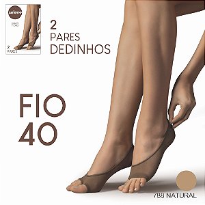 MEIA SAPATILHA DEDINHOS - FIO 40