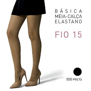 MEIA CALÇA BÁSICA - FIO 15