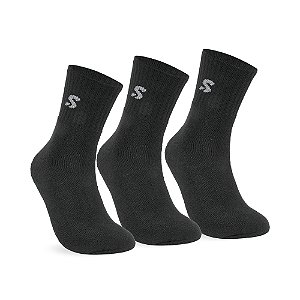 MEIA ESPORTIVA CANO CURTO  - KIT 3 PARES