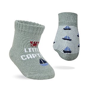 MEIA RECEM NASCIDO + LUVA KIT 2P