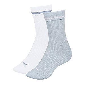 MEIA ESPORTIVA FEMININA CANO MEDIO 2 PARES - PUMA