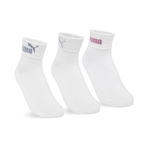 MEIA CANO BAIXO ESPORTIVA FEMININA - KIT 3 PARES