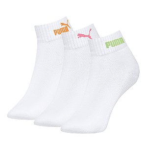 MEIA CANO BAIXO ESPORTIVA FEMININA - KIT 3 PARES