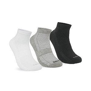 MEIA SAPATILHA ESPORTIVA KIT 3 PARES