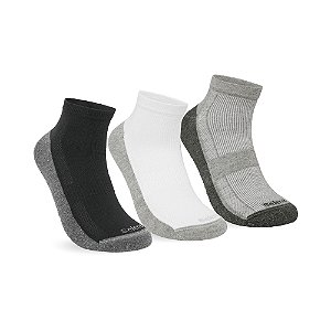 MEIA SAPATILHA ESPORTIVA KIT 3 PARES