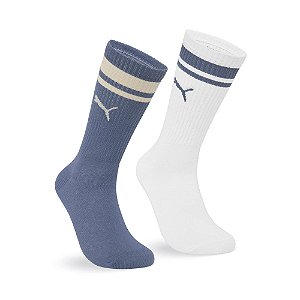 MEIA CANO LONGO ESPORTIVA MASCULINA KIT 2 PARES - PUMA