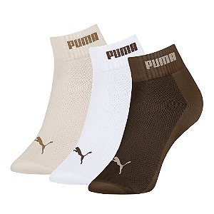 MEIA CANO BAIXO ESPORTIVA FEMININA KIT 3 PARES - PUMA