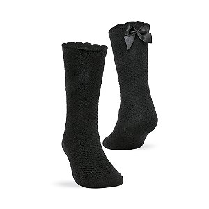 MEIA BEBE 3/4 COM APLIQUE DE LACINHO