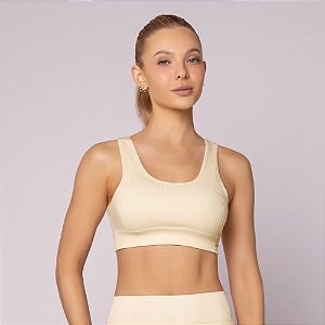 TOP CANELADO SEM COSTURA - FITNESS