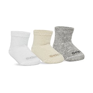 MEIA RECEM NASCIDO KIT 3 PARES