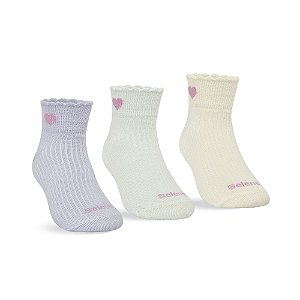 MEIA INFANTIL CANO BAIXO - KIT 3 PARES