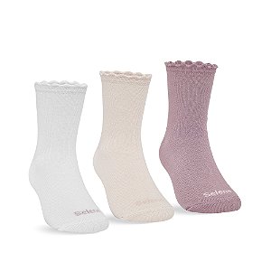 MEIA INFANTIL CANO ALTO - KIT 3 PARES