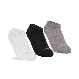 MEIA ESPORTIVA FEMININA SAPATILHA KIT 3P