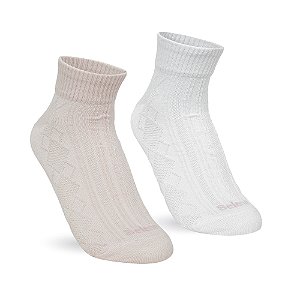 MEIA ESPORTIVA FEMININA CANO BAIXO KIT 2P