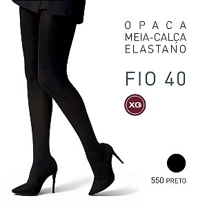 MEIA CALCA FEMININA OPACA FIO 40